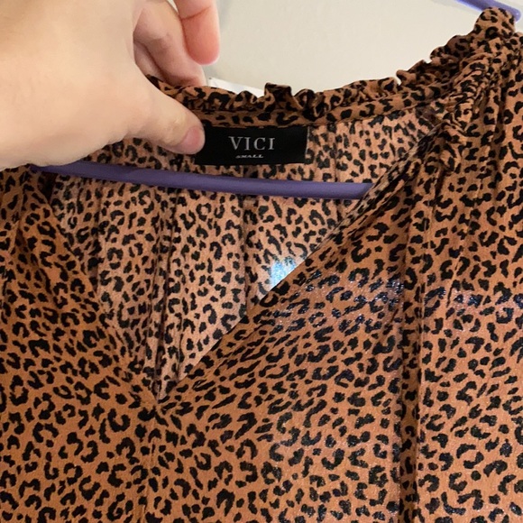 Vici leopard babydoll dress - Picture 4 of 4